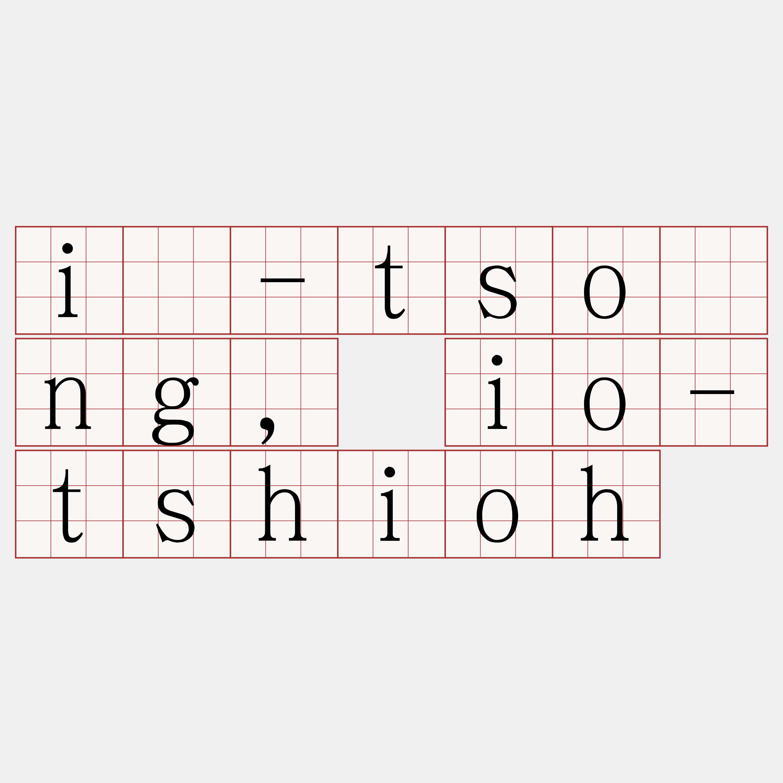 î-tsōng, io-tshioh